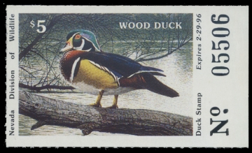 Scan of 1995 Nevada Duck Stamp