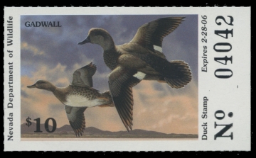 Scan of 2005 Nevada Duck Stamp