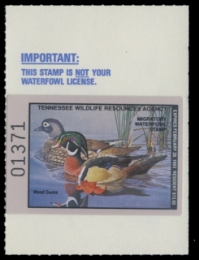 Scan of 1992 Tennessee Duck Stamp