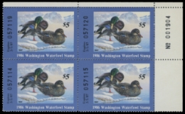 Scan of 1986 Washington Duck Stamp - First of State