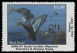 Scan of 2006 South Carolina Duck Stamp