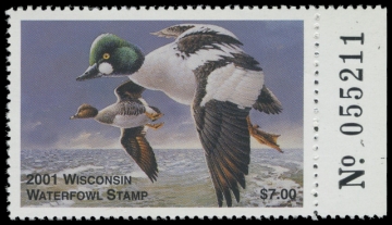Scan of 2001 Wisconsin Duck Stamp