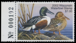 Scan of 2002 Wisconsin Duck Stamp