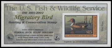 Scan of RW68A 2001 Duck Stamp 