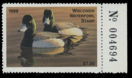 Scan of 1999 Wisconsin Duck Stamp