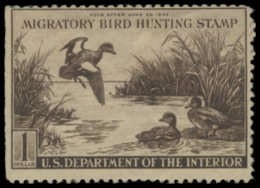Scan of RW9 1942 Duck Stamp 