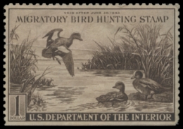 Scan of RW9 1942 Duck Stamp 