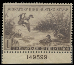 Scan of RW9 1942 Duck Stamp 