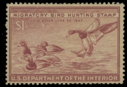 Scan of RW13 1946 Duck Stamp 
