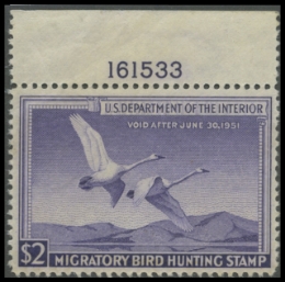 Scan of RW17 1950 Duck Stamp 
