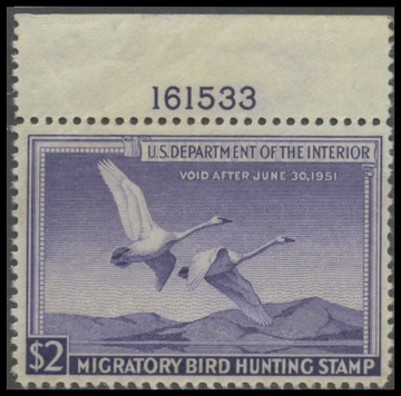 Scan of RW17 1950 Duck Stamp 