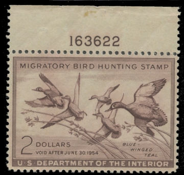 Scan of RW20 1953 Duck Stamp 