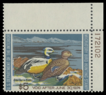 Scan of RW40 1973 Duck Stamp 
