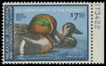 Scan of RW46 1979 Duck Stamp 