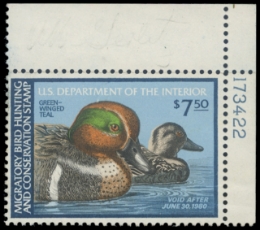Scan of RW46 1979 Duck Stamp 