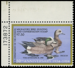 Scan of RW51 1984 Duck Stamp 