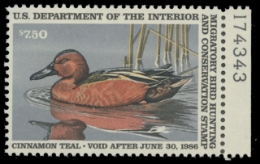 Scan of RW52 1985 Duck Stamp 
