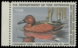 Scan of RW52 1985 Duck Stamp 