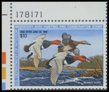 Scan of RW54 1987 Duck Stamp 