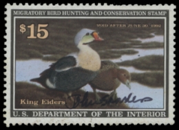 Scan of RW58 1991 Duck Stamp 