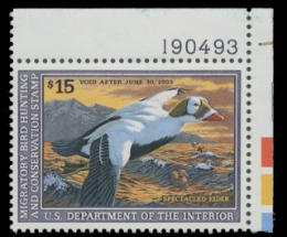 Scan of RW59 1992 Duck Stamp 