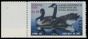 Picture of 1986 Alabama Duck Stamp