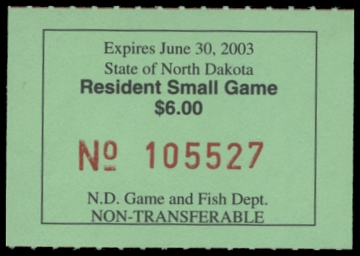 Picture of 2002 North Dakota Duck Stamp