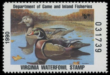Picture of 1990 Virginia Duck Stamp