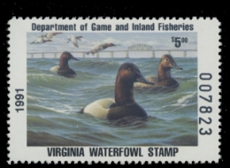 Picture of 1991 Virginia Duck Stamp