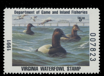 Picture of 1991 Virginia Duck Stamp