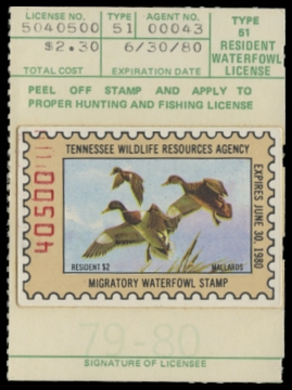 Picture of 1979 Tennessee Duck Stamp - First of State