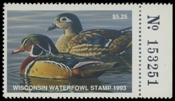 Picture of 1993 Wisconsin Duck Stamp