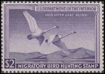 Picture of RW17 1950 Duck Stamp TEST TWO
