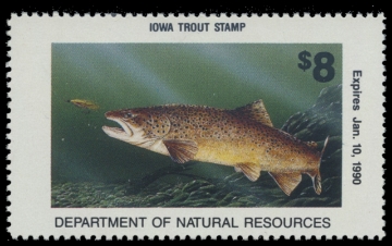 Picture of 1989 Iowa Trout Stamp