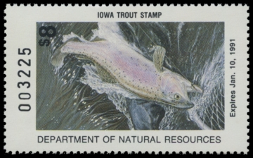 Picture of 1990 Iowa Trout Stamp