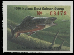 Picture of 1990 Indiana Trout Stamp