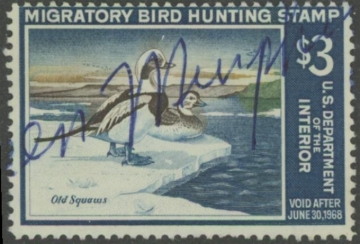 Picture of RW34 1967 Duck Stamp  Used VG