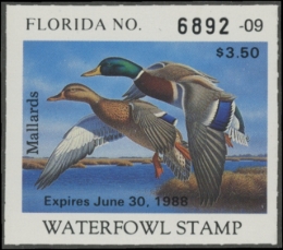 Picture of 1987 Florida Duck Stamp MNH VF