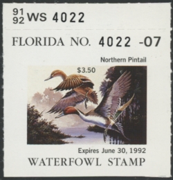 Picture of 1991 Florida Duck Stamp MNH VF