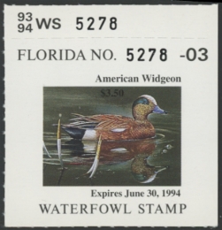Picture of 1993 Florida Duck Stamp MNH VF