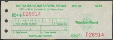 Picture of 1991 Idaho Duck Stamp MNH VF