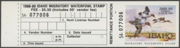 Picture of 1988 Idaho Duck Stamp MNH VF