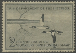 Picture of RW23 1956 Duck Stamp  Unsigned F-VF