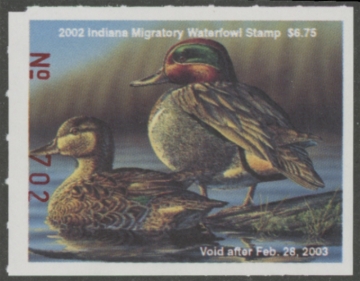 Picture of 2002 Indiana Duck Stamp MNH VF