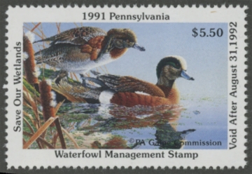 Picture of 1991 Pennsylvania Duck Stamp MNH VF