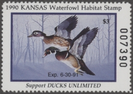 Picture of 1990 Kansas Duck Stamp MNH VF