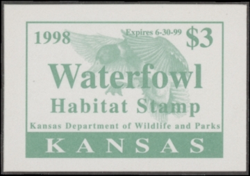 Picture of 1998 Kansas Duck Stamp MNH VF