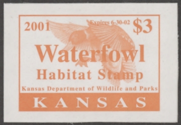 Picture of 2001 Kansas Duck Stamp MNH VF