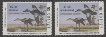 Picture of 1989 Louisiana Duck Stamp - Governor's Edition MNH VF