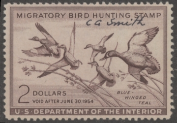 Picture of RW20 1953 Duck Stamp  Used VF